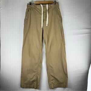 GAP Brown/Tan Pinstripe Baggy Cotton Pants Men’s Size X-Small Y2K Vintage
